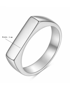 ing风小众级感钛钢戒指 冷淡风气质指环 欧美亚马逊手饰品