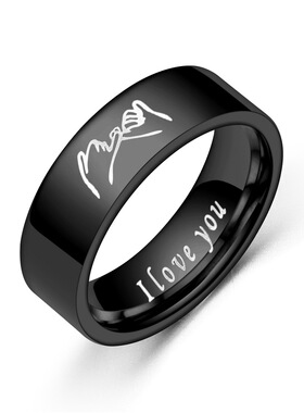 手拉手情侣对戒饰品时尚