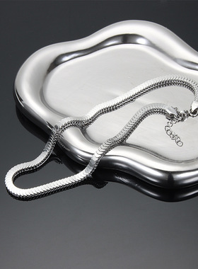 钛钢项链男女鱼鳞层次鳞片锁骨链