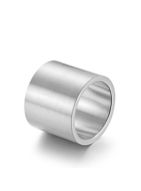 18mm宽版钛钢士戒指钛钢