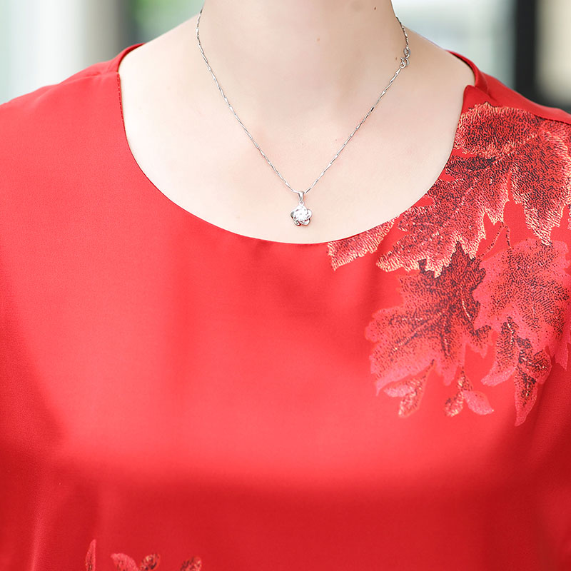 巴宝兹旗舰店中老年女装夏装新款上衣裤子两件套中年女士妈妈装夏季短袖套装2