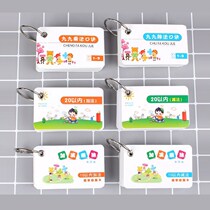 Primary school Childrens young children Math Learning Literacy Cards 99 Multiplication Cards Early Education Division Plus Subtraction 99 Tips Table
