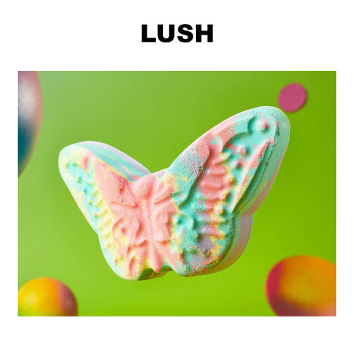 LUSH岚舒官方正品 幻彩蝶舞汽泡弹滋润精油洁净泡澡球清新香气 - 图0