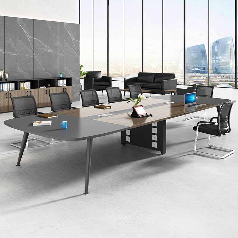 圣黎会议桌长桌简约现代桌子条桌小型长条桌办公桌会议室桌椅组合