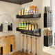 Kitchen rack without drilling condiment storage rack