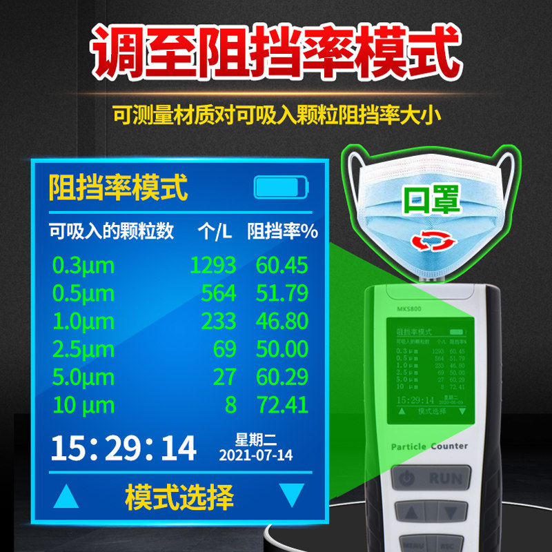 尘埃粒子计数器颗粒六通道洁净室无尘车间空气质量粉尘浓度检测仪,淘宝优惠券,粉丝福利购,淘宝优惠卷