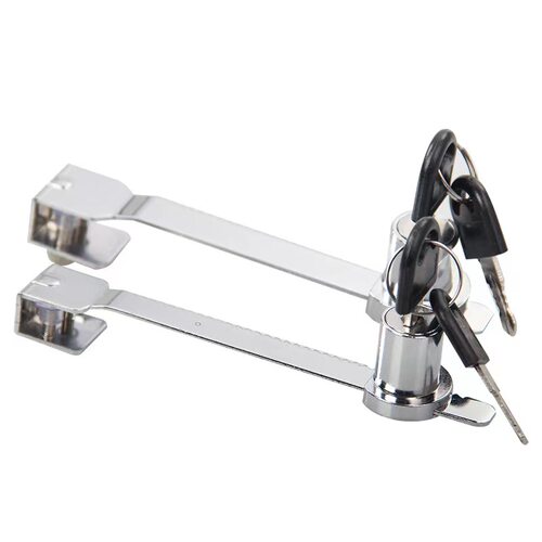 玻璃柜子锁锯齿锁推拉柜门锁展示柜文件柜玻璃柜台锁移门锁橱窗锁 - 图3