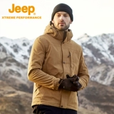 Jeep, мужская ветрозащитная бархатная дорожная удерживающая тепло альпинистская демисезонная куртка, осенний сезон