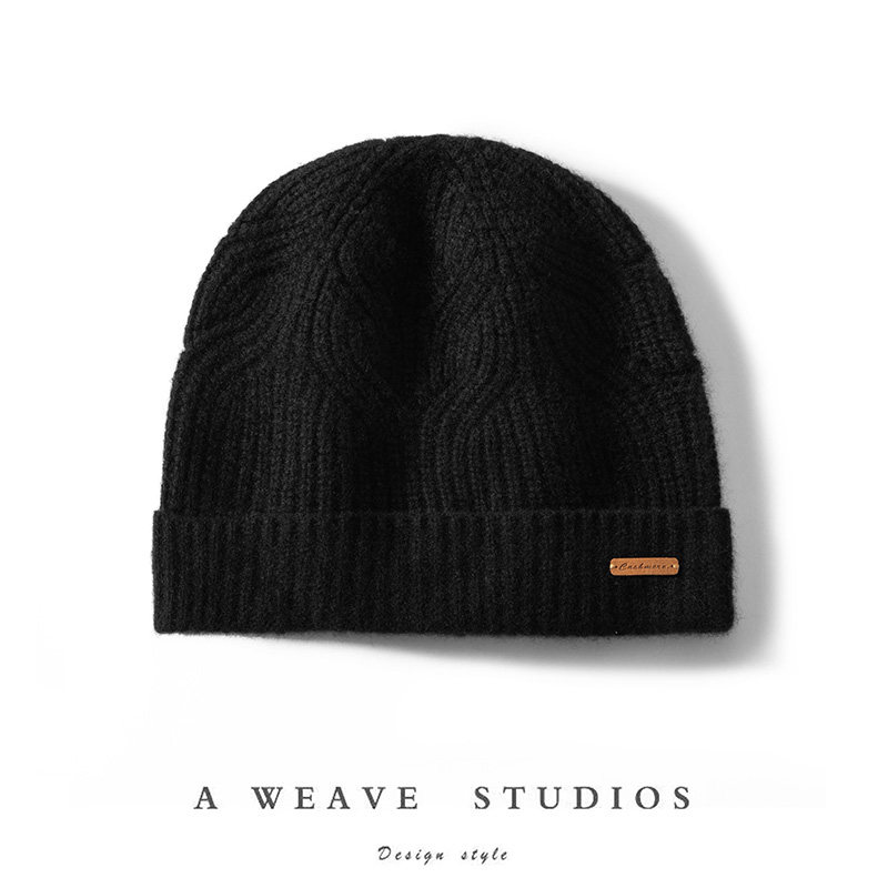 100%山羊绒帽子女款2025新款秋冬百搭保暖时尚情侣针织毛线护耳帽,淘宝优惠券,粉丝福利购,淘宝优惠卷