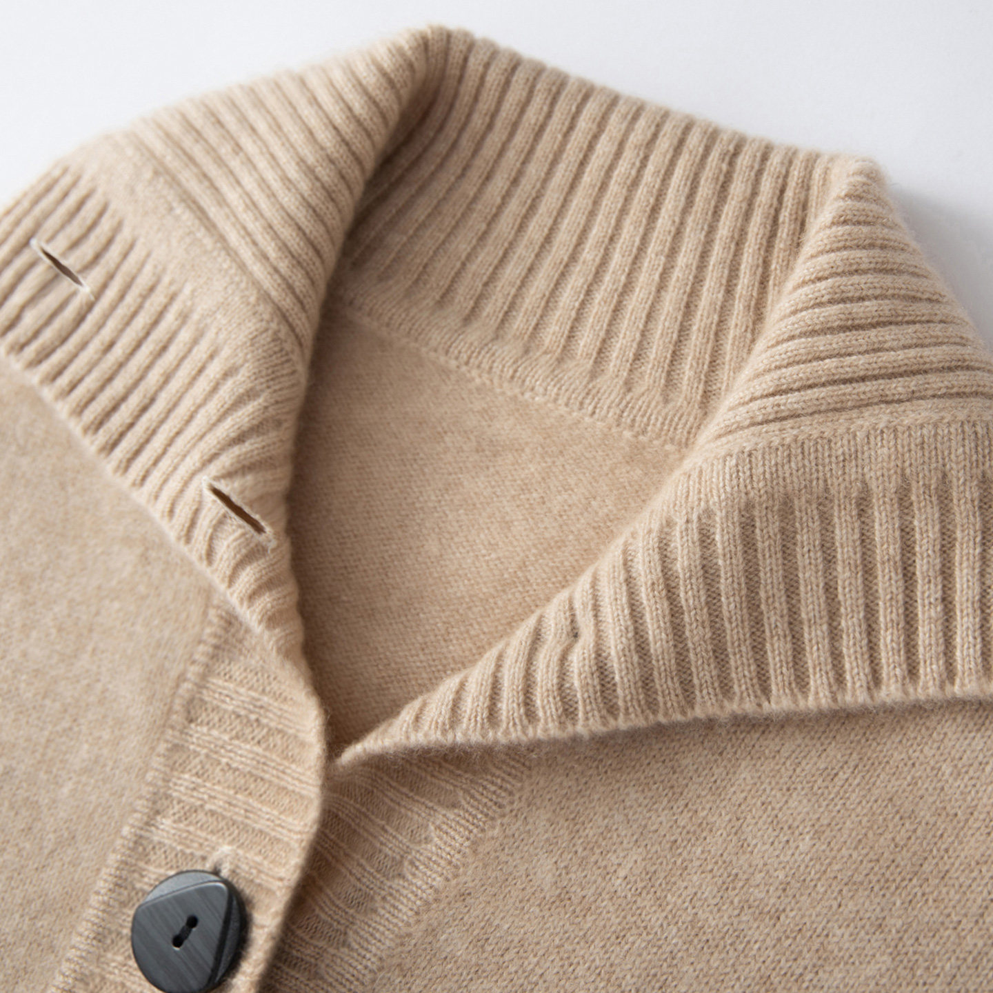 100%山羊绒翻领厚实保暖外套中长款纯色简约针织开衫时尚慵懒风女,淘宝优惠券,粉丝福利购,淘宝优惠卷