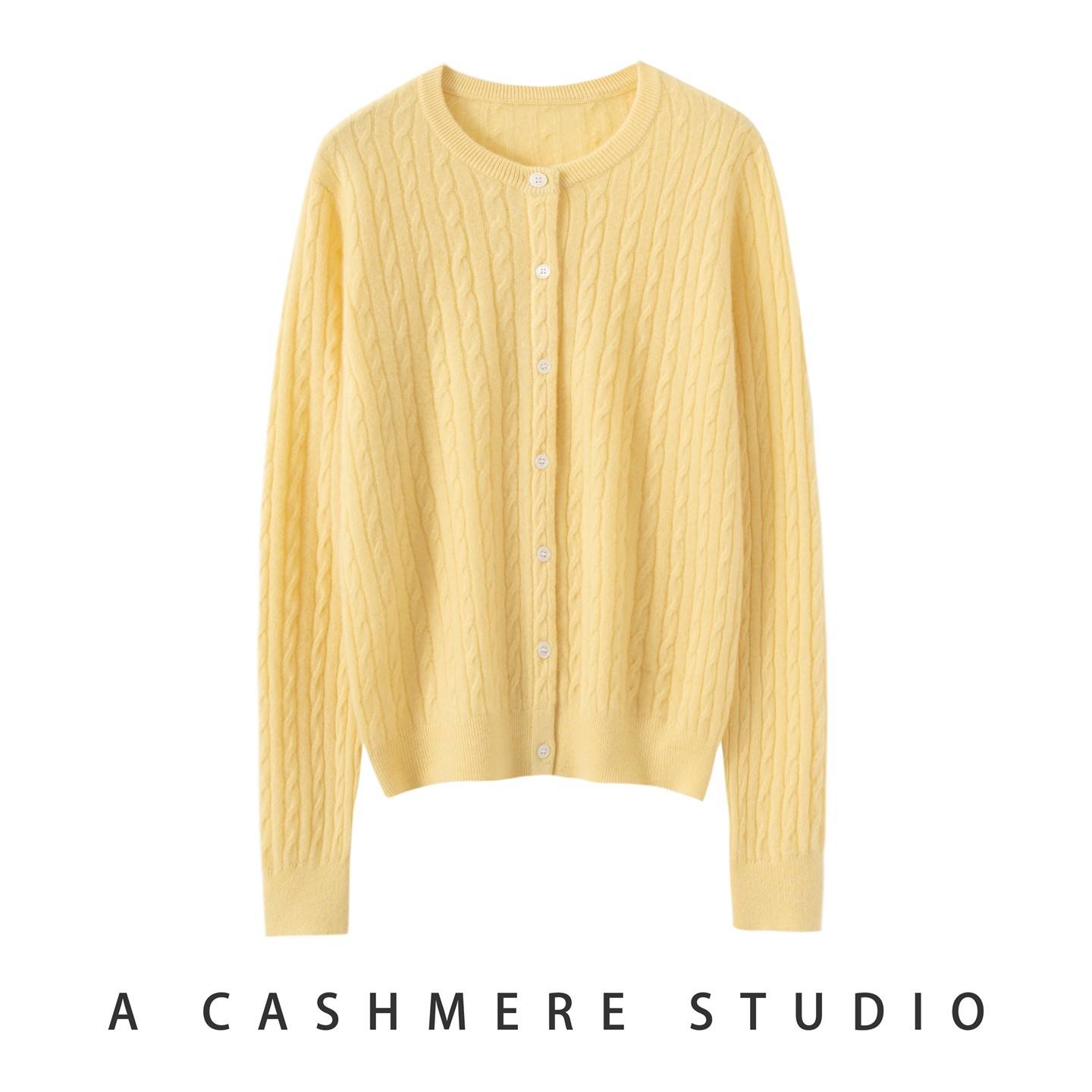 2025秋冬新款100%山羊绒圆领针织开衫纯色宽松外搭长袖上衣女毛衣,淘宝优惠券,粉丝福利购,淘宝优惠卷