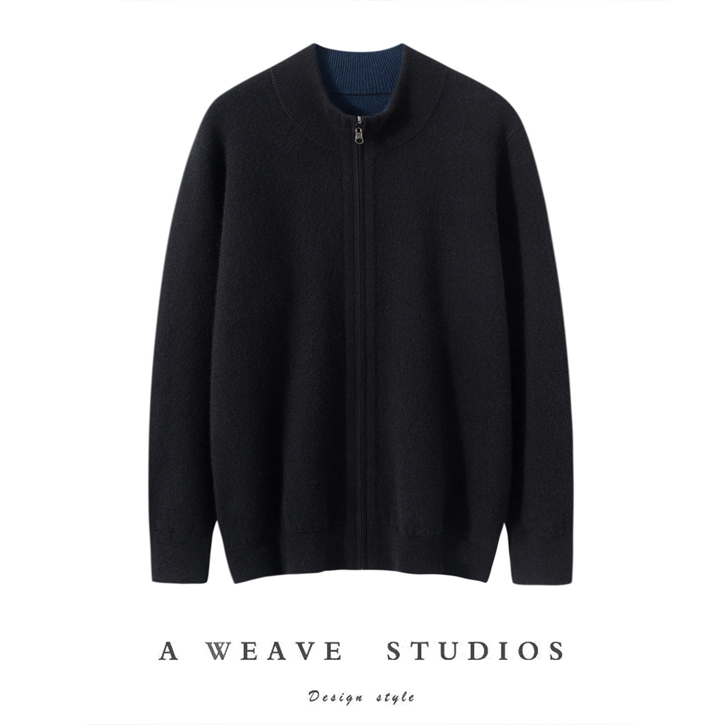 秋冬新款100%纯山羊绒男双面可穿加厚半高领毛衣外套休闲针织开衫,淘宝优惠券,粉丝福利购,淘宝优惠卷