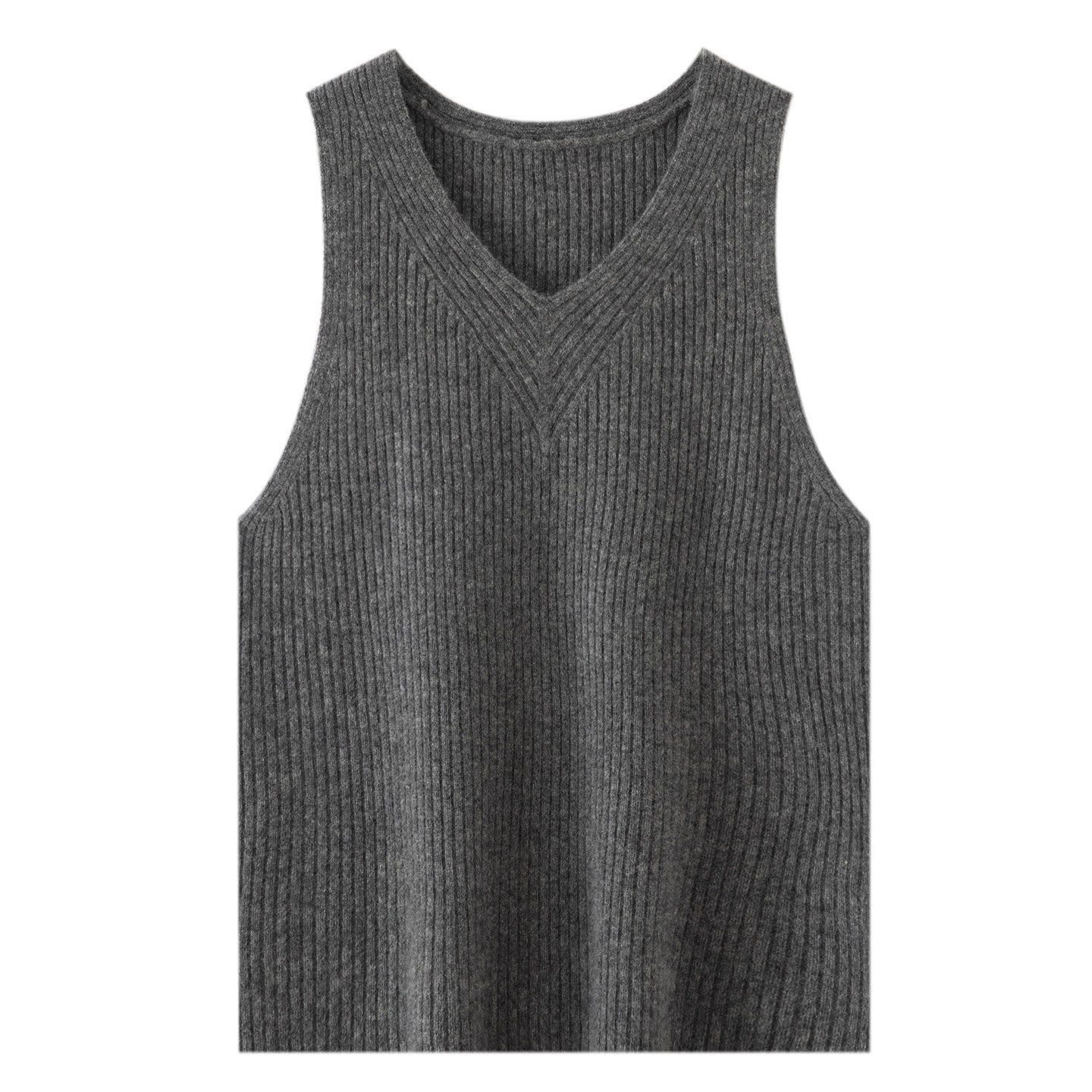 秋冬新款100%纯山羊绒吊带背心女内搭V领修身百搭无袖打底针织衫,淘宝优惠券,粉丝福利购,淘宝优惠卷