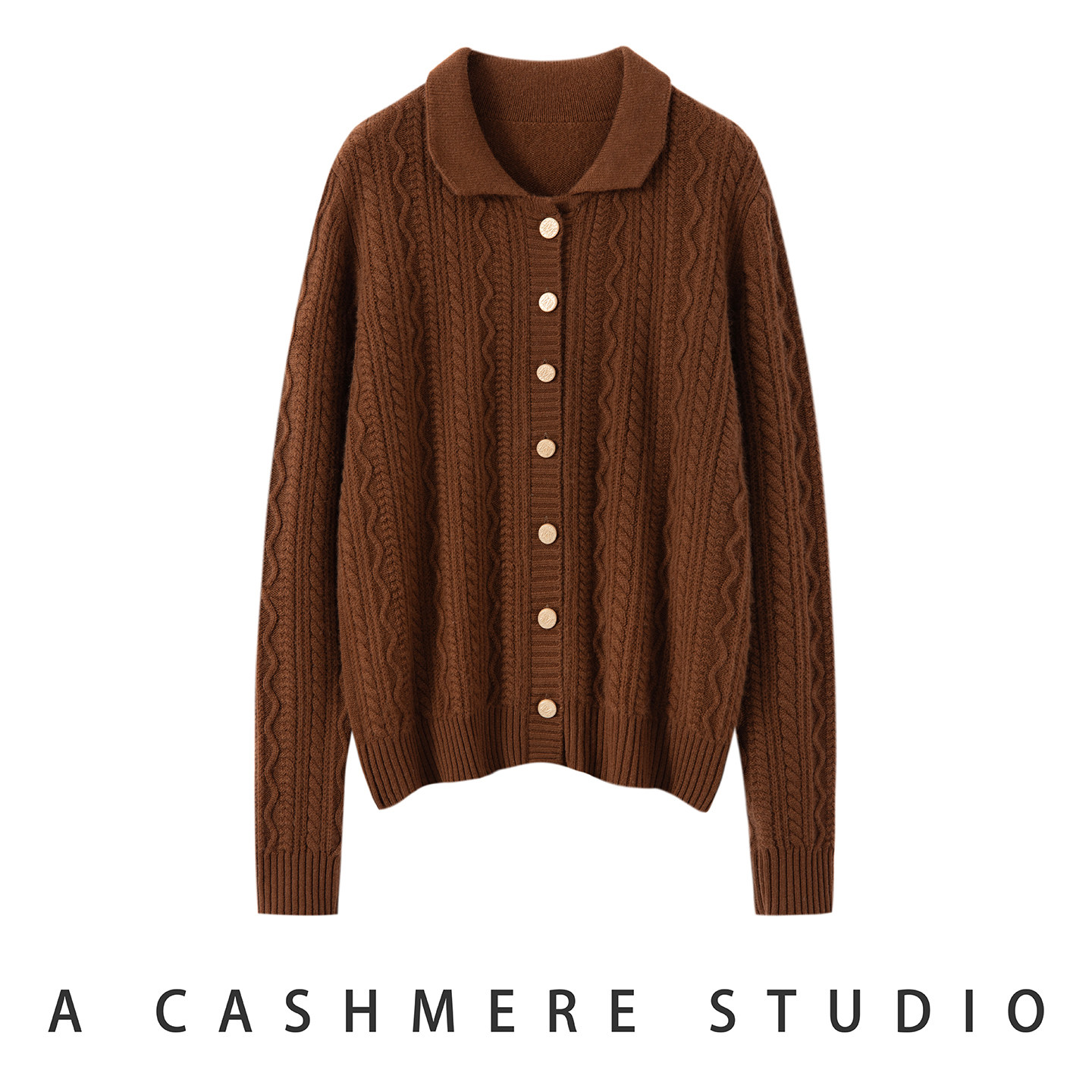 25秋冬新款100%山羊绒女加厚青果领开衫简约亲肤舒适宽松百搭时尚,淘宝优惠券,粉丝福利购,淘宝优惠卷