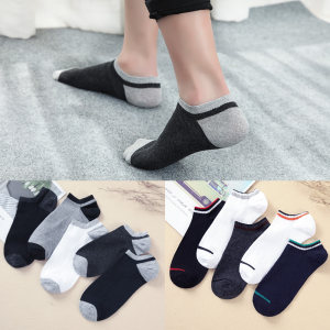 北极绒袜子男中筒棉袜秋冬季防臭吸汗短袜加厚长袜黑船袜隐形袜潮