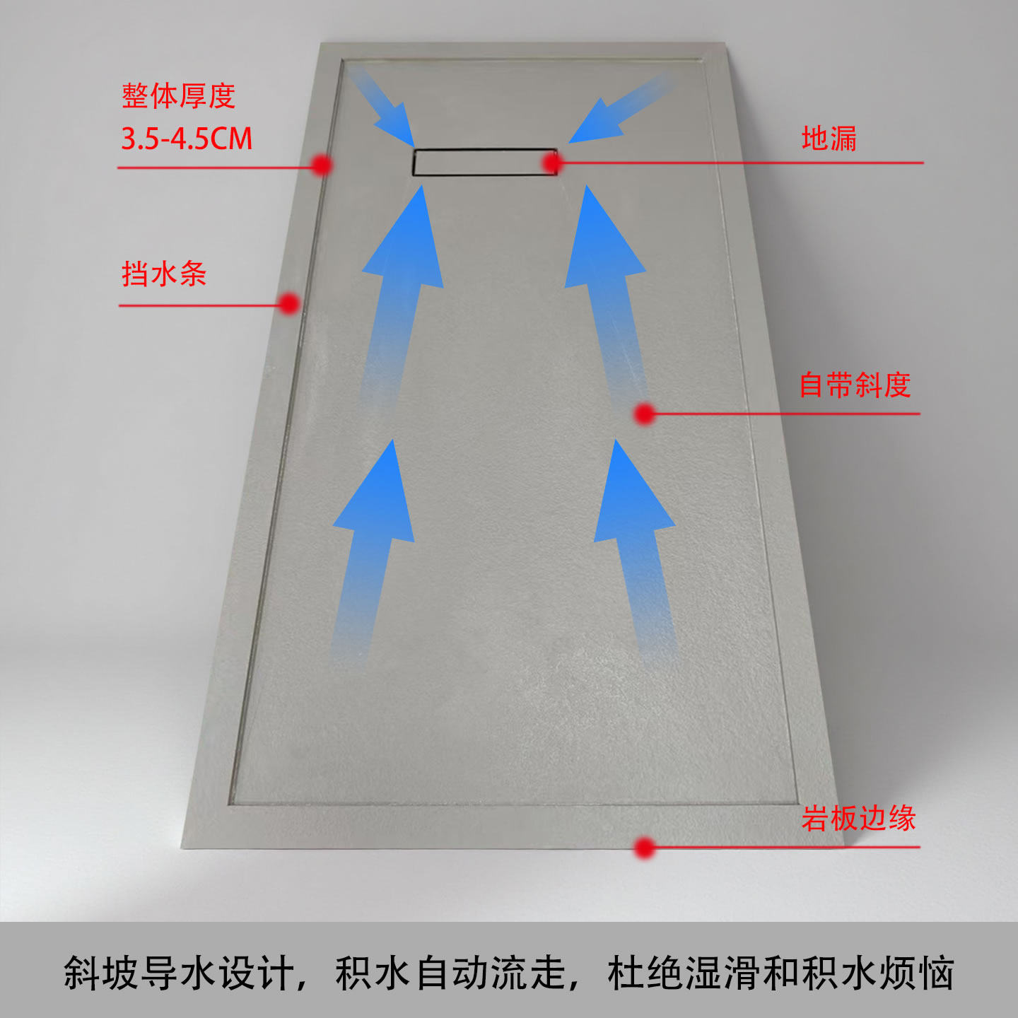 淋浴房底座岩板淋浴板集成岩板淋浴盘淋浴地台底盘淋浴房地板石,淘宝优惠券,粉丝福利购,淘宝优惠卷