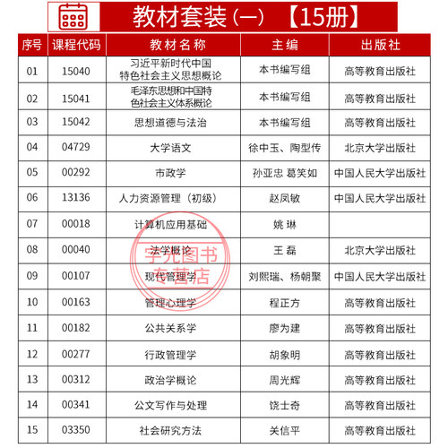 自学考试教材自考通真题试卷590206行政管理690206高升专大学语文等全套28本2026中专升大专高起专科成考成人自考成教书籍资料 - 图0