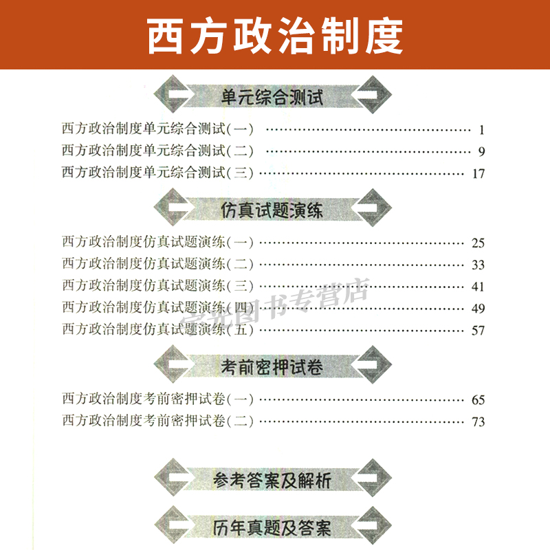 自考通试卷 00316行政管理专升本书籍 0316西方政治制度真题 2024自学考试大专升本科专科套本教材的复习资料成人成考函授教育2023 - 图1