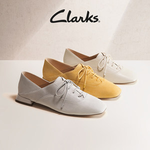 Clarks其乐轻舞系列女鞋浅口优雅复古牛津鞋羊皮舒适柔软单鞋女