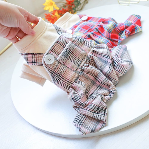 ПЭТ -четырех -юбкая собачья одежда, чем Xiong Bomei Teddy Одежда весна и осенние брюки для ремня лето