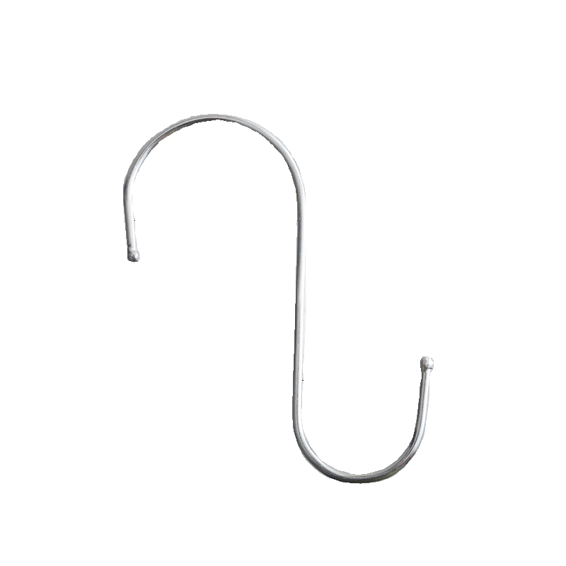 s型挂钩不锈钢多功能厨房厨具免打孔金属铁钢管勾子衣柜浴室挂钩 - 图3