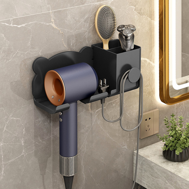 Hairdryer storage rack storage winding bathroom rack
