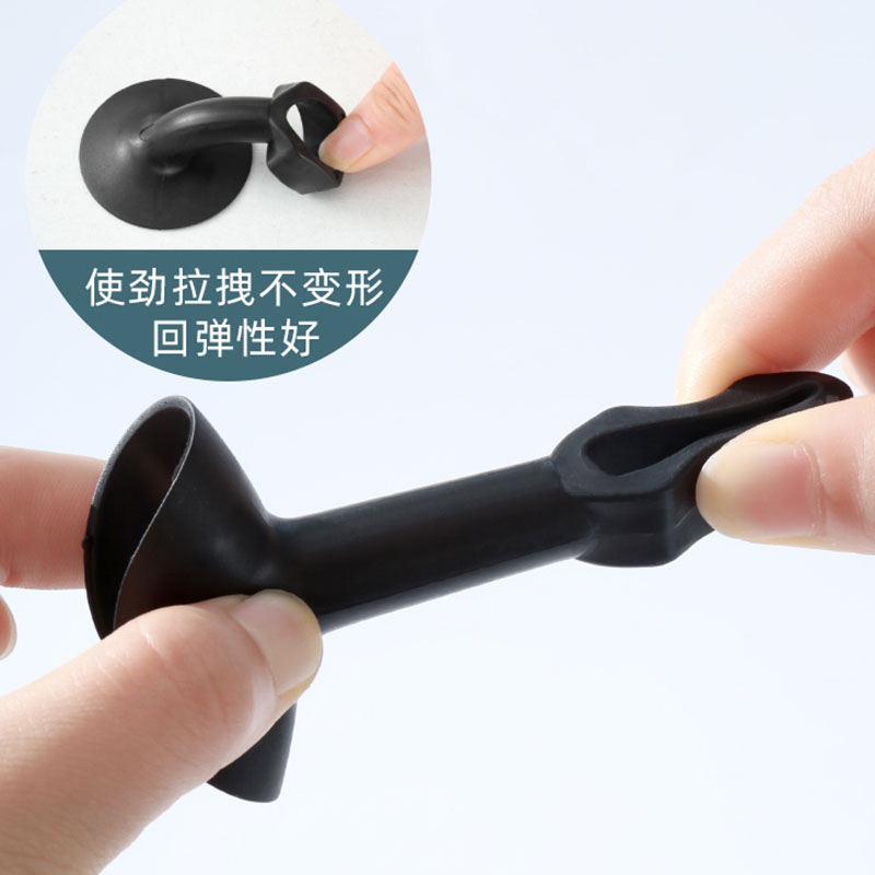 门把手防撞垫房门防盗门卧室门后吸门固定免打孔门阻器硅胶门挡器 - 图0