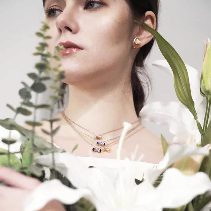 正品moco moco女士新款镶钻锁骨链 怀远海外项链