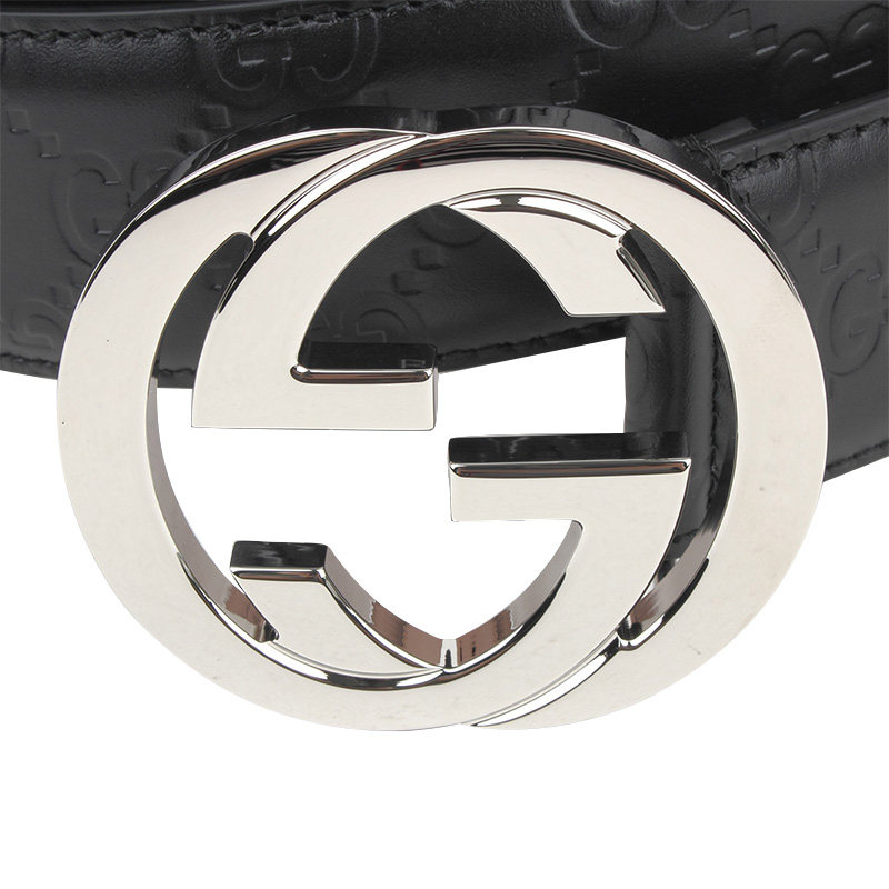 正品gucci /古驰真皮双g男士皮带 怀远海外腰带/皮带/腰链