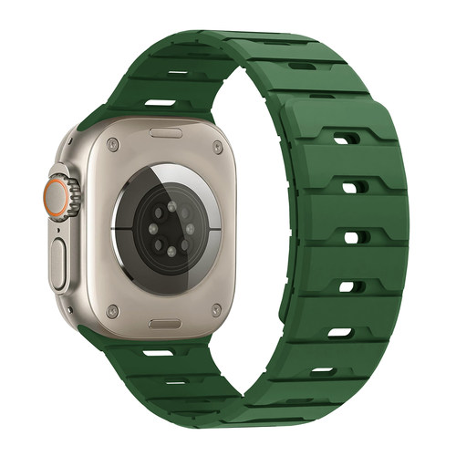 适用苹果手表iwatchS10/11表带时尚龙鳞apple watchS9硅胶ultra男女款SE智能s7配件s8磁吸夏季新款6/5腕带 - 图3