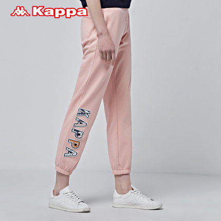 店铺推荐Kappa BG女款运动长裤休闲宽松收口裤春季新款|K0822AK44 - 图0