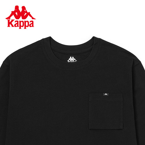 Kappa爆品卡帕运动长袖新款男针织卫衣休闲圆领长袖T恤K0C52TC70 - 图2