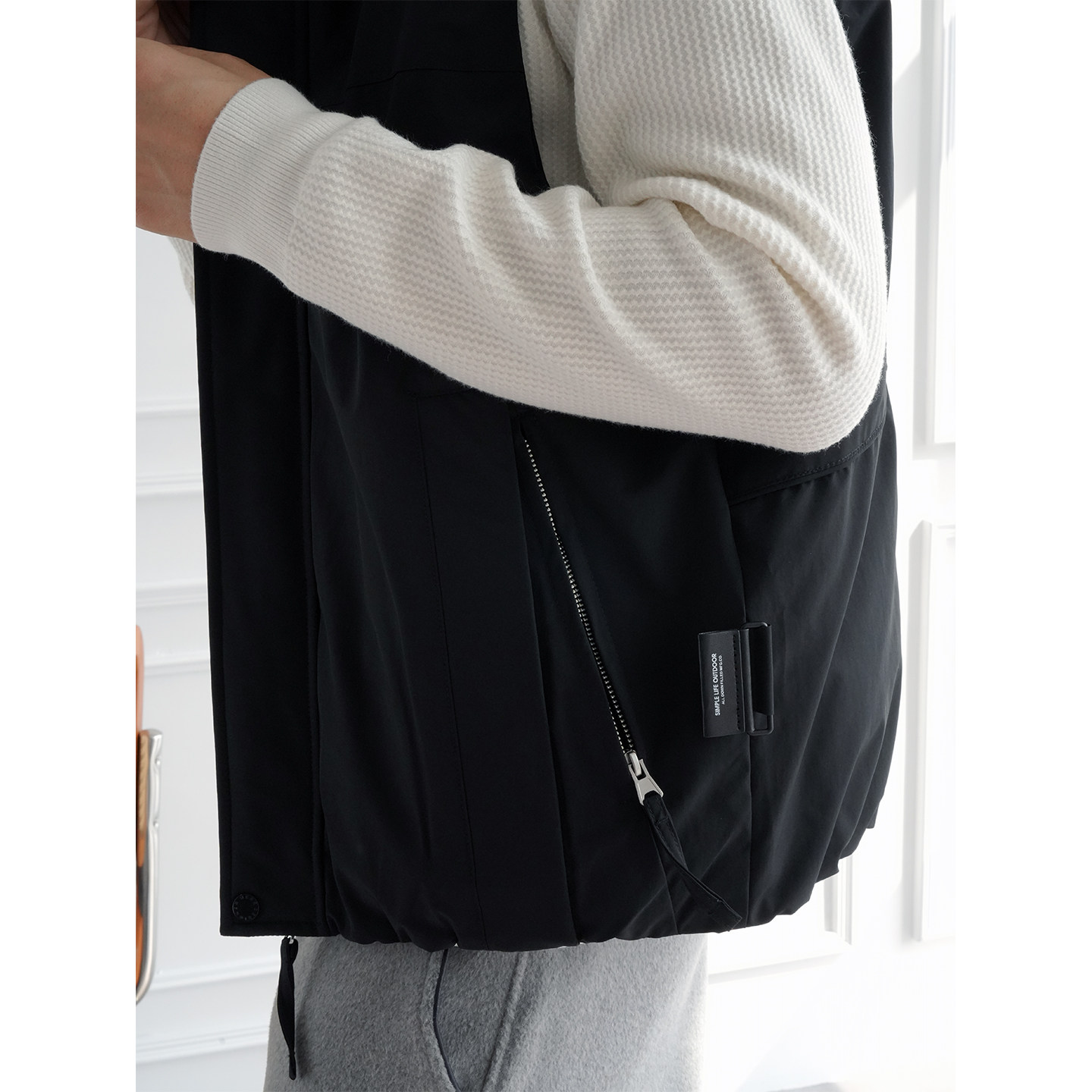 美式潮牌城市机能风连帽羽绒马甲男冬季时尚新款简约痞帅保暖背心,淘宝优惠券,粉丝福利购,淘宝优惠卷