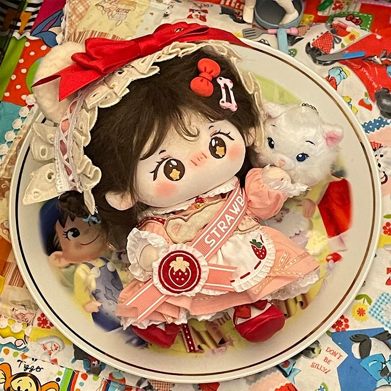 20cm棉花娃娃娃衣套装正版原创正品无属性可爱风毛绒玩偶换装现货 - 图1