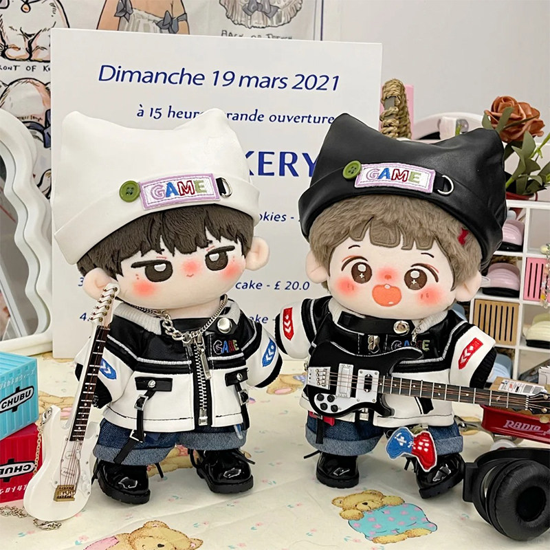 20cm娃衣棉花娃娃无属性现货弘乐岚音玩偶套装帅气帽子制服小配件,淘宝优惠券,粉丝福利购,淘宝优惠卷