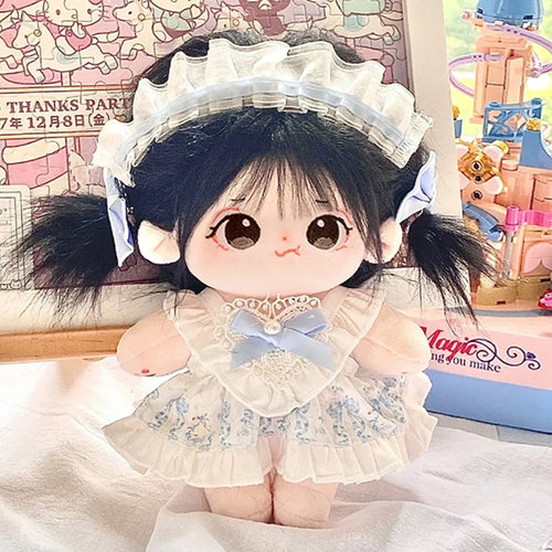 棉花娃娃衣服20cm娃衣20厘米女娃玩偶公仔可爱着替鞋子帽子小配件 - 图0