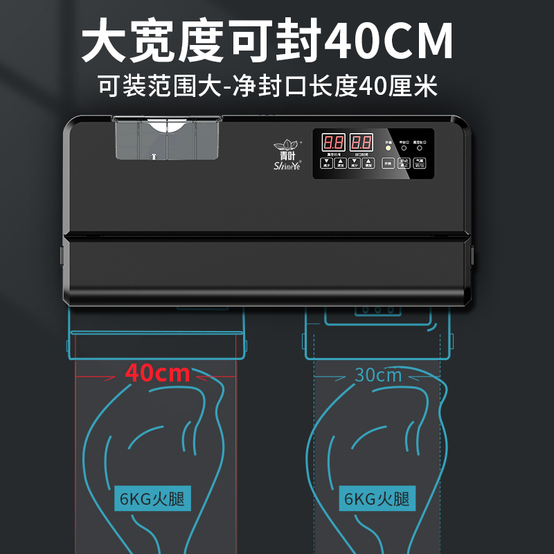 青叶平面食品包装机铝箔袋密封机家用不挑袋真空封口机塑料袋商用 - 图0