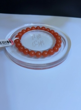 天然南红玛瑙手串女款单圈南红手串饰品礼物送女友闺蜜生日礼物