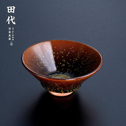 冰裂结晶釉陶瓷建盏开片柴烧腊梅盏功夫茶道主人杯单人喝茶品茗杯 - 图1