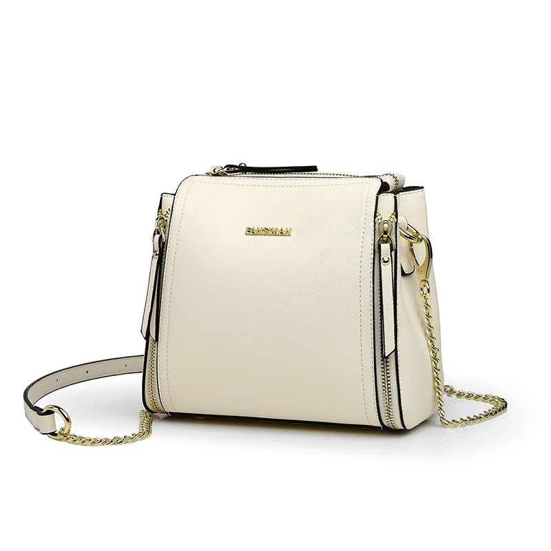 凡思曼白色女休闲宽带小ins斜挎包 凡思曼女士包袋