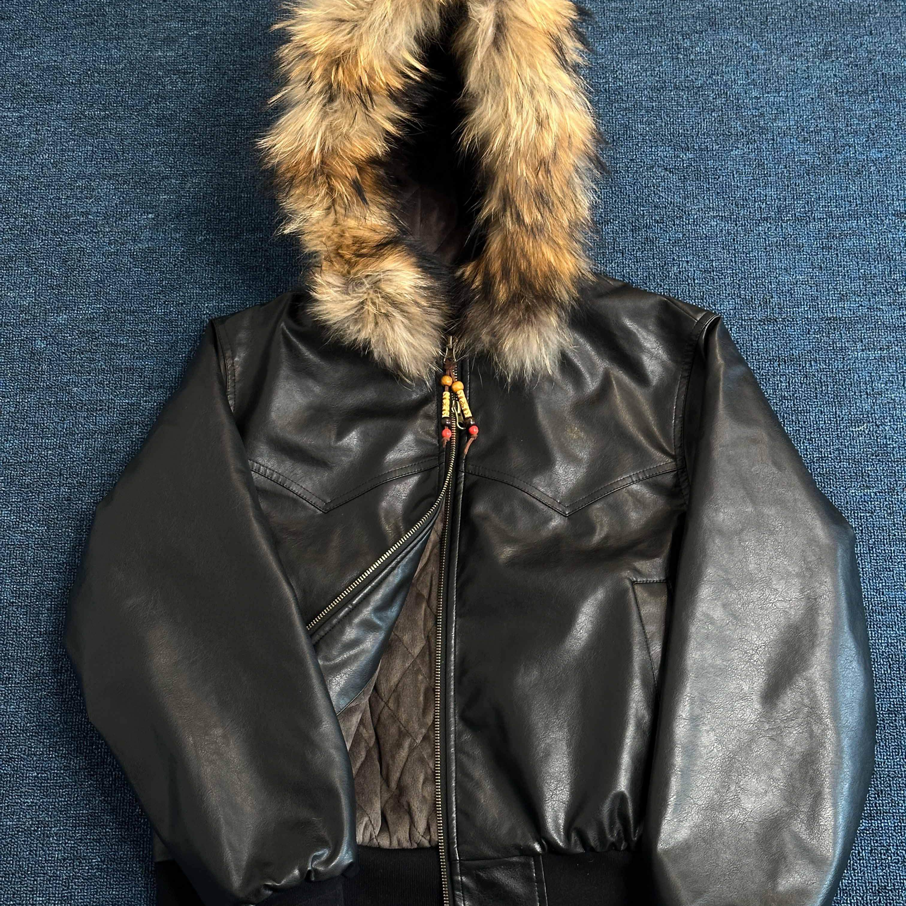 7773M新雪丽云纤棉捕梦夹克重磅复古皮衣PU男女同款保暖真毛,淘宝优惠券,粉丝福利购,淘宝优惠卷