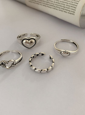 韩国东大门戒指女复古轻奢小众