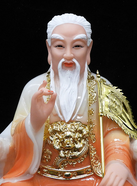 莽天霸神像合成汉白玉仿玉石彩绘佛像莽天龙