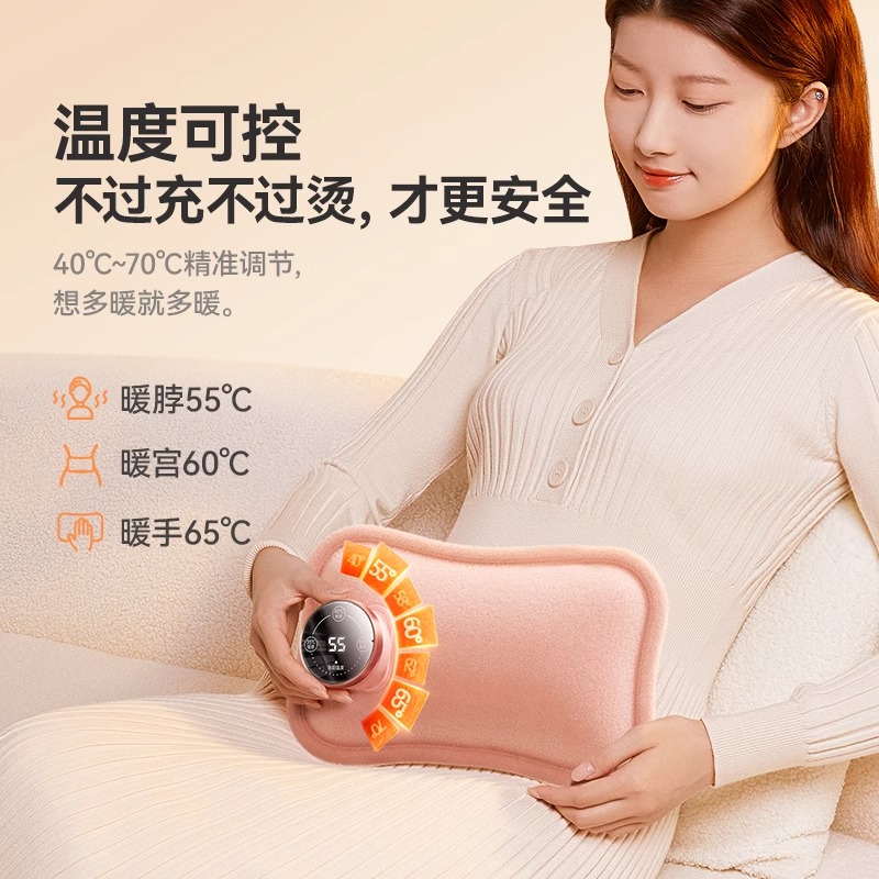 2025新款电热水袋充电款防爆正品暖水袋暖宝宝暖手宝电暖宝电热宝 - 图0