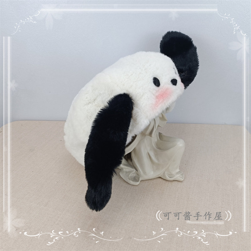 三丽鸥帕恰狗贝雷帽 毛绒圆顶帽子耳朵可造型 保暖甜美可爱卡通女,淘宝优惠券,粉丝福利购,淘宝优惠卷