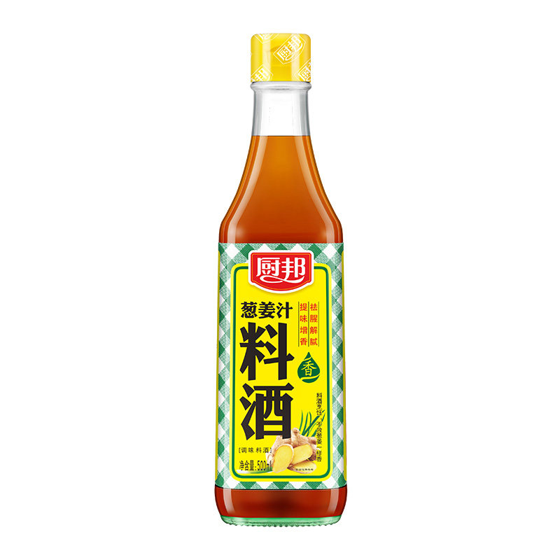厨邦葱姜料酒500ml炒菜去腥提鲜小瓶装