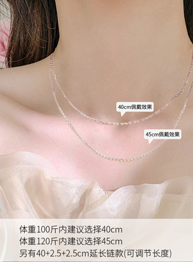 纯银项链女轻奢高级感吊坠