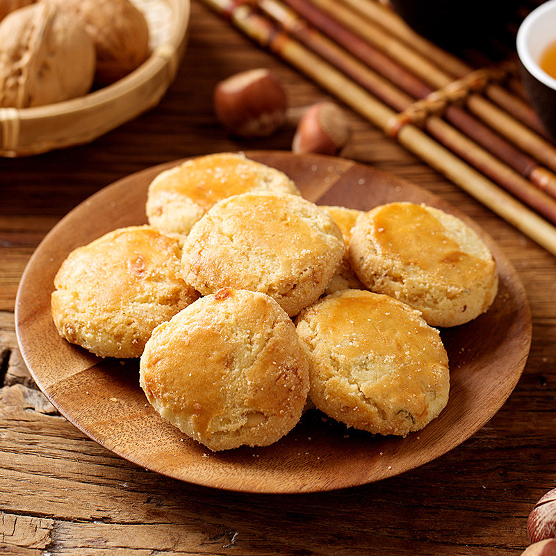 上海哈尔滨食品厂松仁酥饼老字号老式糕点心特产哈氏松子饼干西点_虎窝淘
