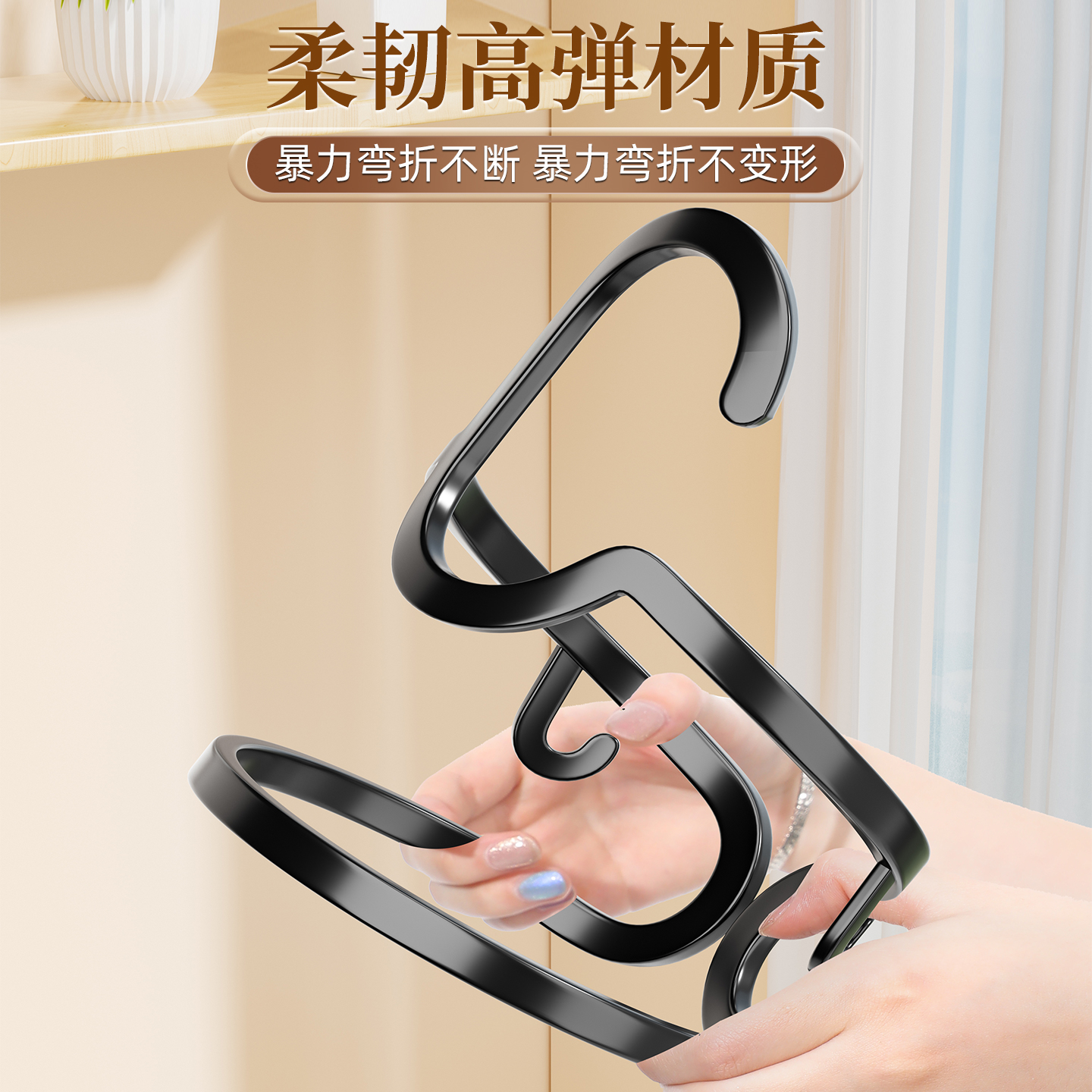 整理师专用衣架家用挂衣无痕防肩角新款衣撑子宿舍学生晾衣服挂架 - 图2