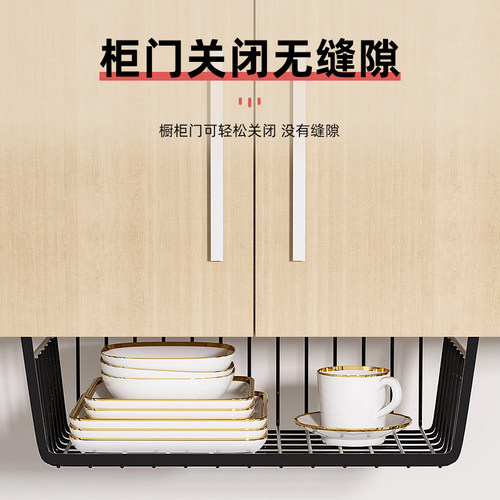 桌下置物架宿舍置物架好物挂篮书桌下悬空悬挂收纳架桌面挂架神器 - 图2